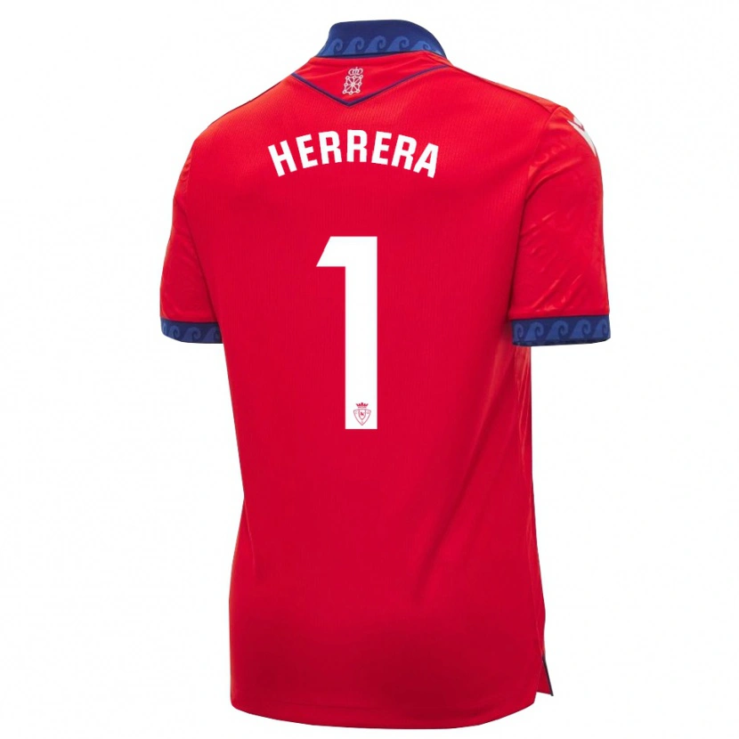 Danxen Kinderen Sergio Herrera #1 Rood Marineblauw Wit Thuisshirt Thuistenue 2026/27 T-Shirt België