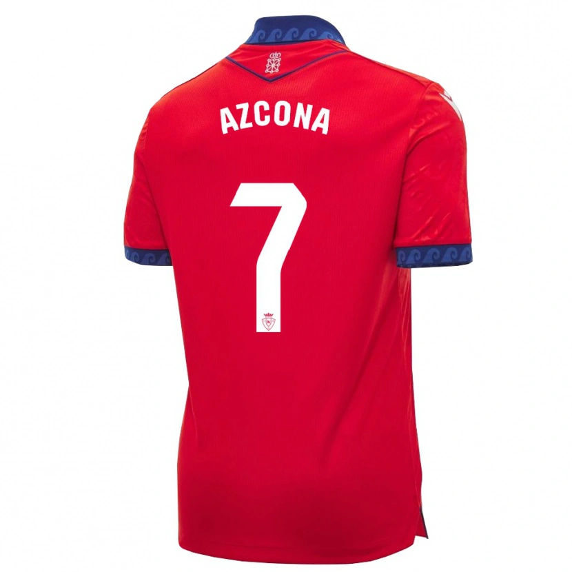 Danxen Kinderen Rubén Azcona #7 Rood Marineblauw Wit Thuisshirt Thuistenue 2026/27 T-Shirt België