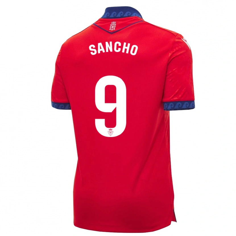 Danxen Kinderen Dani Sancho #9 Rood Marineblauw Wit Thuisshirt Thuistenue 2026/27 T-Shirt België