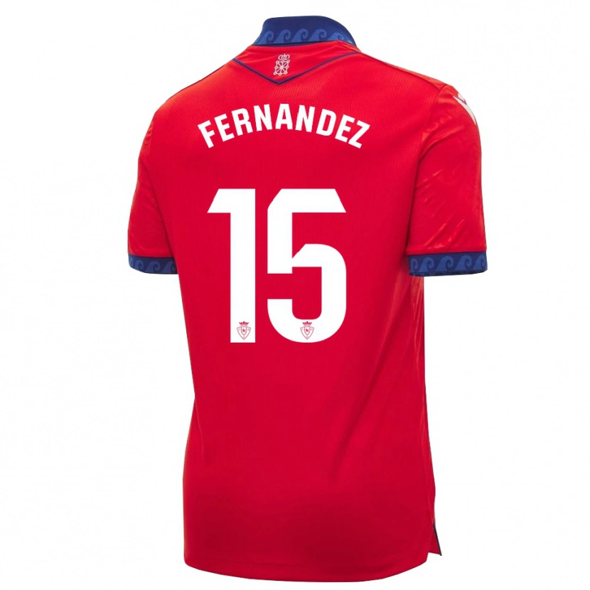 Danxen Kinderen Leyre Fernández Sánchez #15 Rood Marineblauw Wit Thuisshirt Thuistenue 2026/27 T-Shirt België