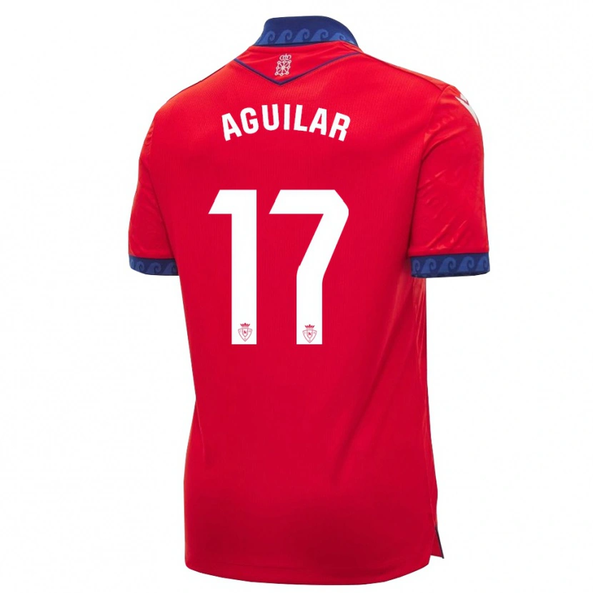 Danxen Kinderen Eneko Aguilar #17 Rood Marineblauw Wit Thuisshirt Thuistenue 2026/27 T-Shirt België