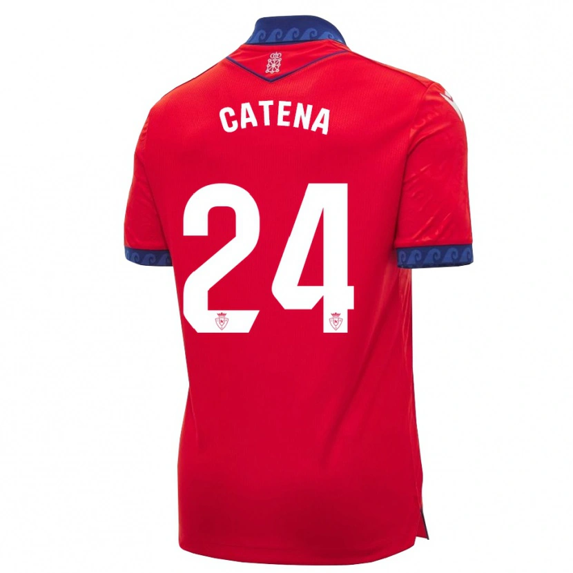 Danxen Kinderen Alejandro Catena #24 Rood Marineblauw Wit Thuisshirt Thuistenue 2026/27 T-Shirt België
