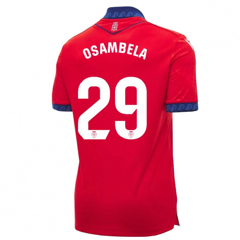 Danxen Kinderen Asier Osambela #29 Rood Marineblauw Wit Thuisshirt Thuistenue 2026/27 T-Shirt België