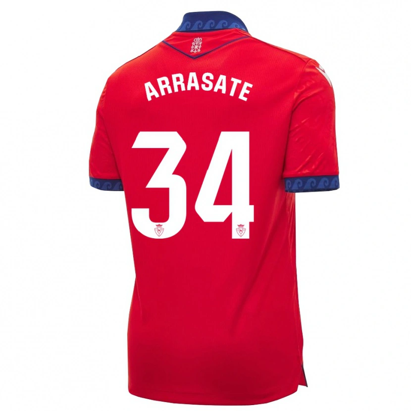 Danxen Kinderen Ibai Arrasate #34 Rood Marineblauw Wit Thuisshirt Thuistenue 2026/27 T-Shirt België