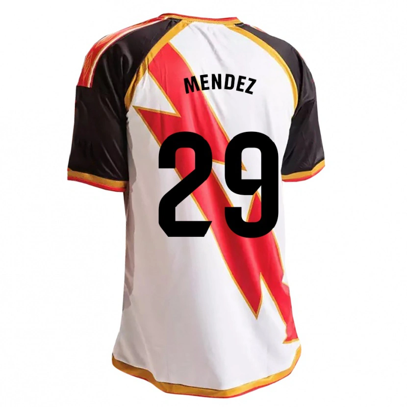 Danxen Kinderen Diego Méndez #29 Zwart Rood Wit Goud Thuisshirt Thuistenue 2026/27 T-Shirt België