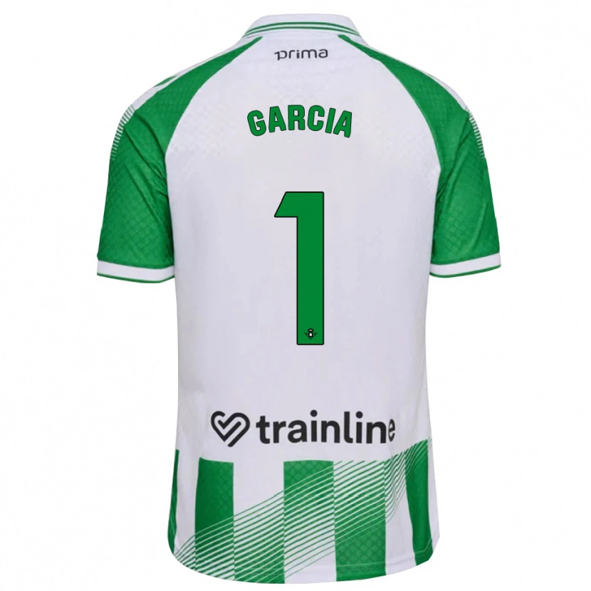 Danxen Kinderen Germán García #1 Lichtgroen Zwart Wit Thuisshirt Thuistenue 2026/27 T-Shirt België