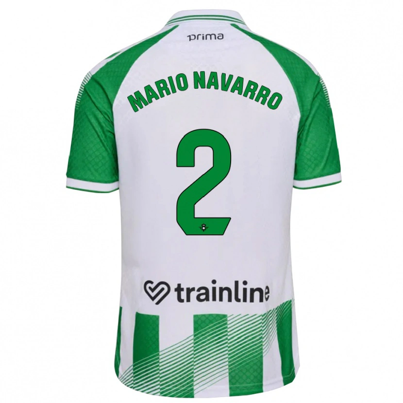 Danxen Kinderen Mario Navarro #2 Lichtgroen Zwart Wit Thuisshirt Thuistenue 2026/27 T-Shirt België