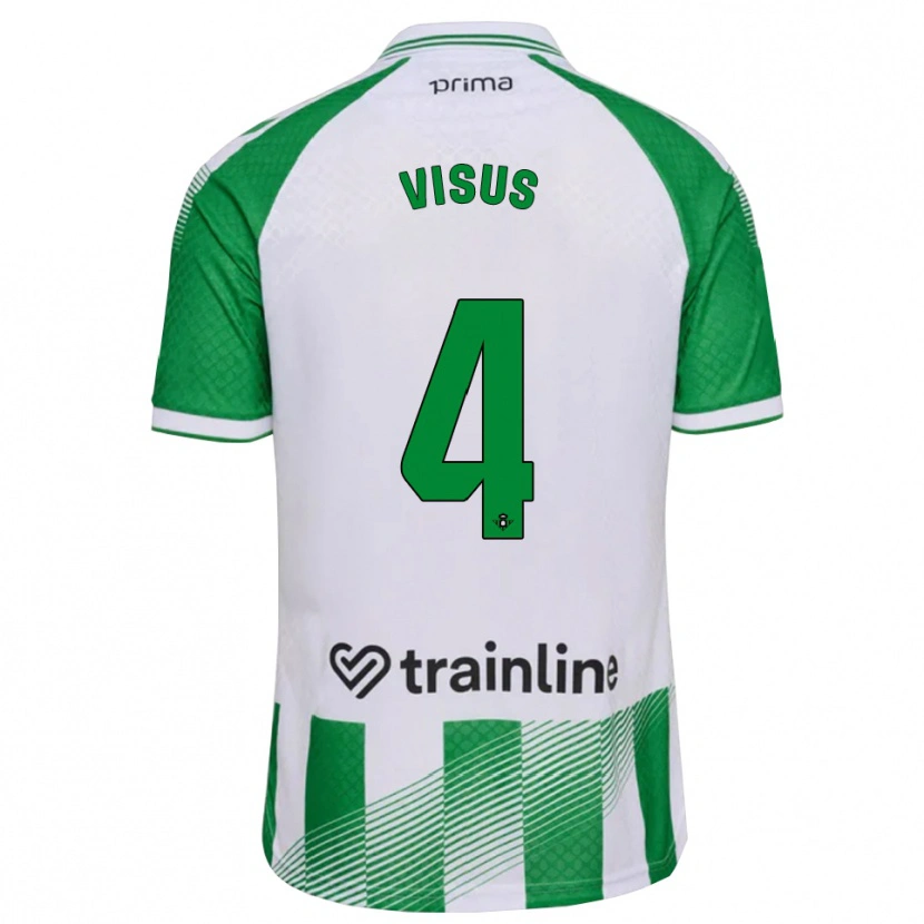Danxen Kinderen Ricardo Visus #4 Lichtgroen Zwart Wit Thuisshirt Thuistenue 2026/27 T-Shirt België