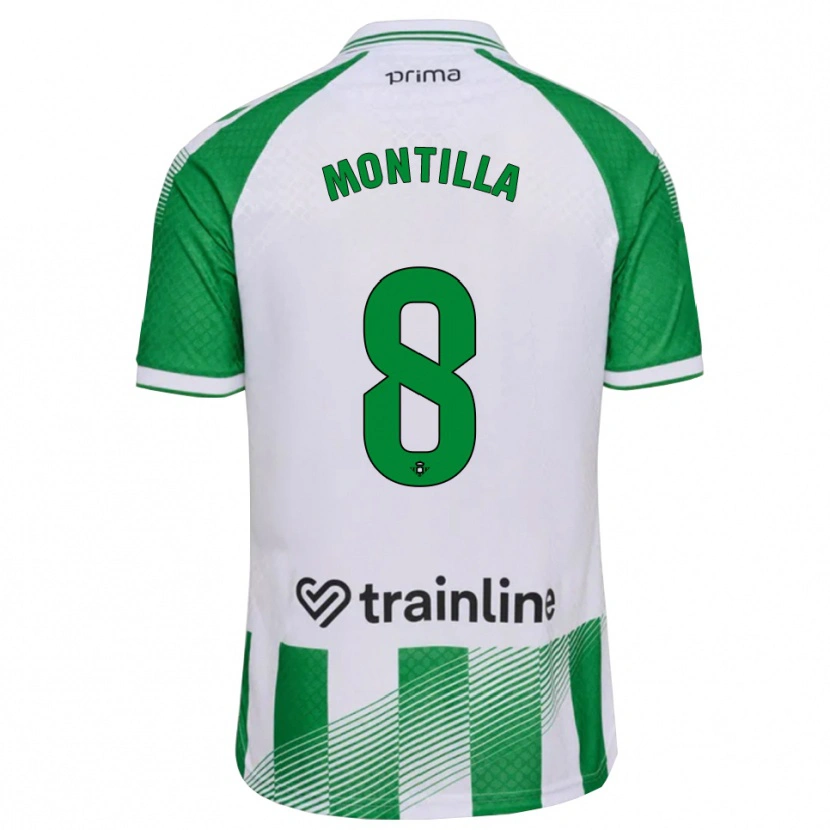 Danxen Kinderen Natalia Montilla #8 Lichtgroen Zwart Wit Thuisshirt Thuistenue 2026/27 T-Shirt België