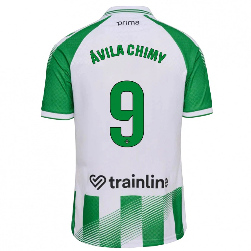 Danxen Kinderen Chimy Ávila #9 Lichtgroen Zwart Wit Thuisshirt Thuistenue 2026/27 T-Shirt België