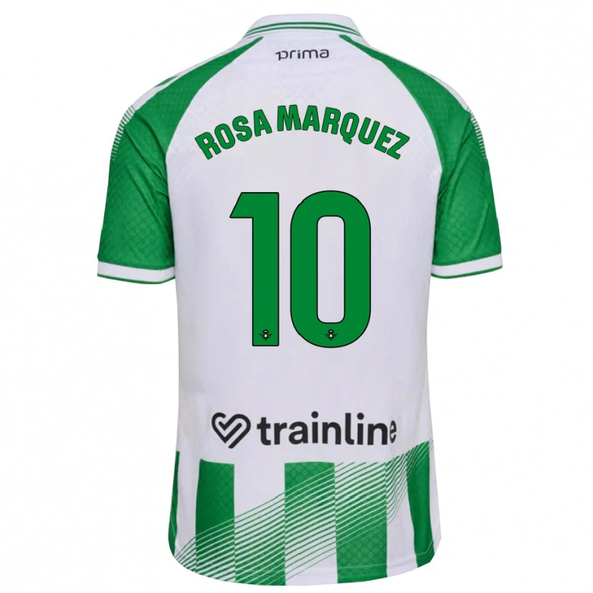 Danxen Kinderen Rosa Márquez Baena #10 Lichtgroen Zwart Wit Thuisshirt Thuistenue 2026/27 T-Shirt België