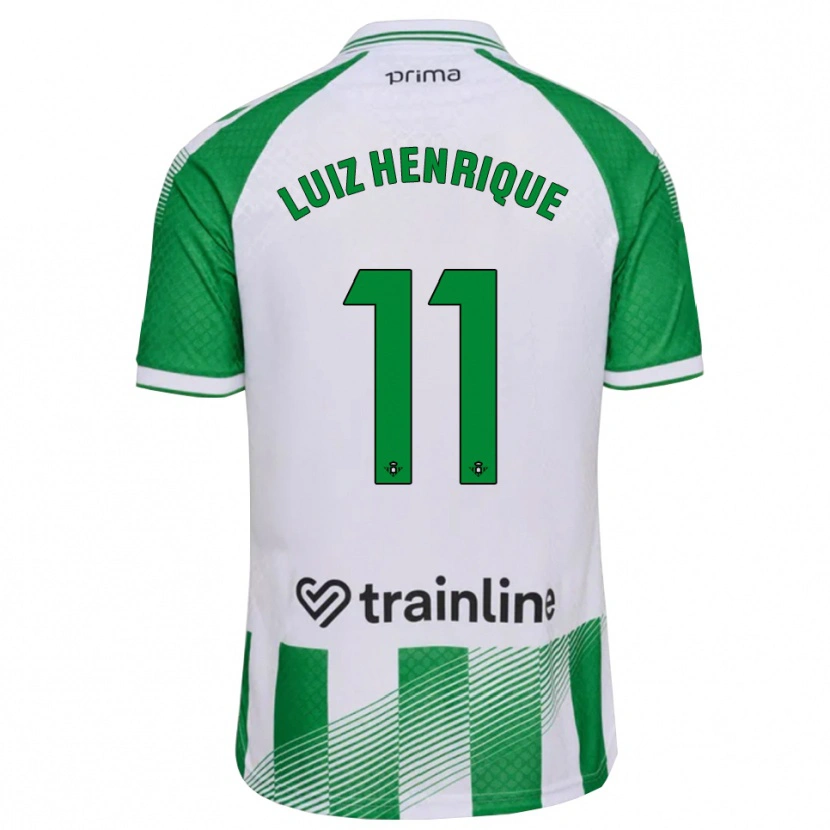 Danxen Kinderen Luiz Henrique #11 Lichtgroen Zwart Wit Thuisshirt Thuistenue 2026/27 T-Shirt België