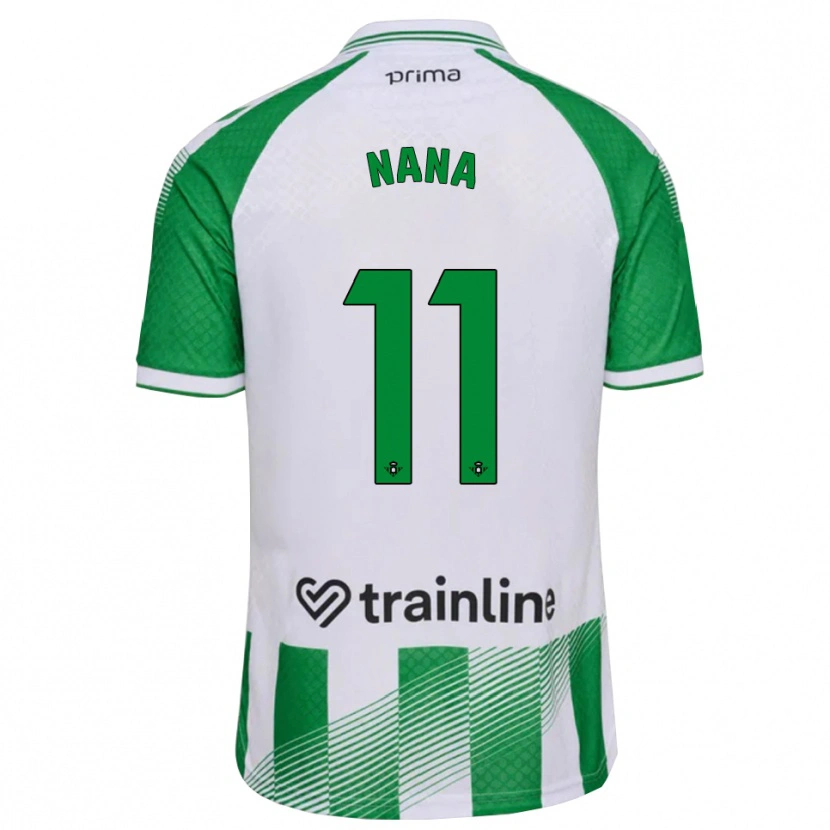 Danxen Kinderen Nuria Ligero Fernández #11 Lichtgroen Zwart Wit Thuisshirt Thuistenue 2026/27 T-Shirt België