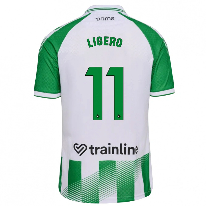 Danxen Kinderen Nuria Ligero #11 Lichtgroen Zwart Wit Thuisshirt Thuistenue 2026/27 T-Shirt België