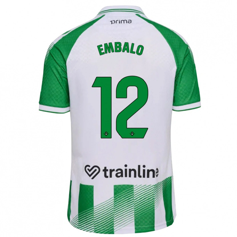 Danxen Kinderen Fabián Embalo #12 Lichtgroen Zwart Wit Thuisshirt Thuistenue 2026/27 T-Shirt België