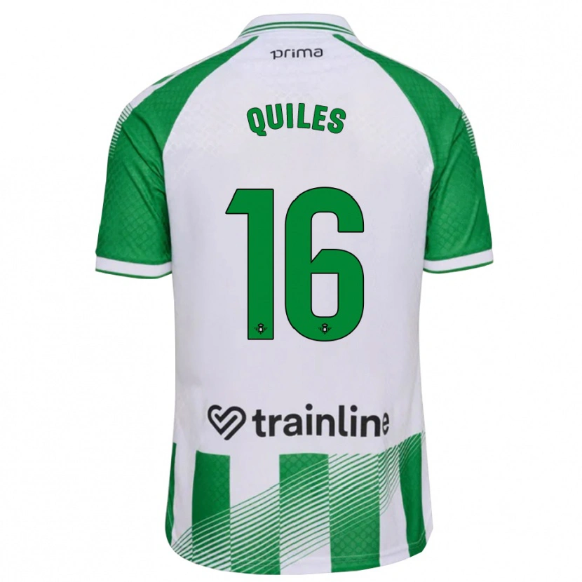 Danxen Kinderen Violeta García Quiles #16 Lichtgroen Zwart Wit Thuisshirt Thuistenue 2026/27 T-Shirt België