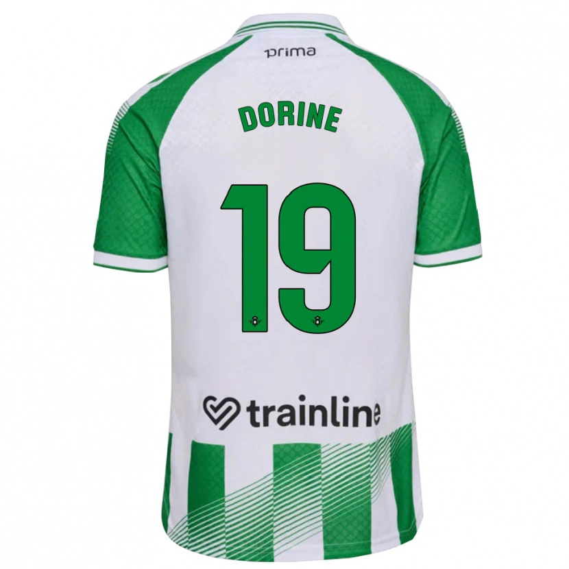 Danxen Kinderen Dorine Nina Chuigoue #19 Lichtgroen Zwart Wit Thuisshirt Thuistenue 2026/27 T-Shirt België