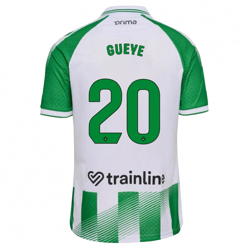 Danxen Kinderen Lamine Gueye #20 Lichtgroen Zwart Wit Thuisshirt Thuistenue 2026/27 T-Shirt België