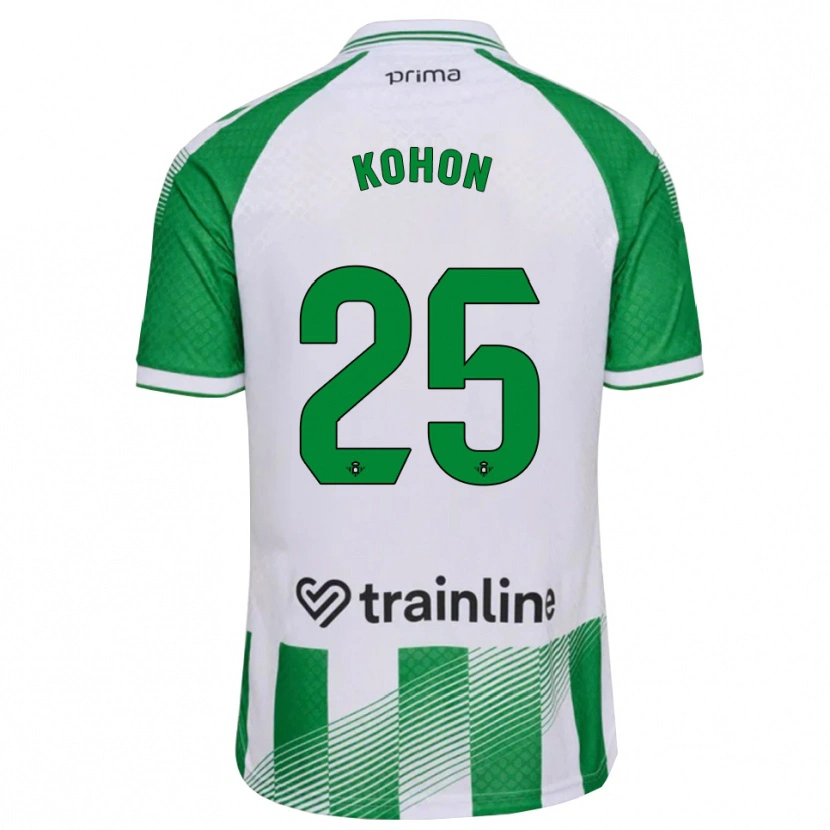 Danxen Kinderen Rudy Kohon #25 Lichtgroen Zwart Wit Thuisshirt Thuistenue 2026/27 T-Shirt België