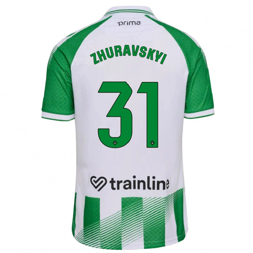 Danxen Kinderen Yan Zhuravskyi #31 Lichtgroen Zwart Wit Thuisshirt Thuistenue 2026/27 T-Shirt België