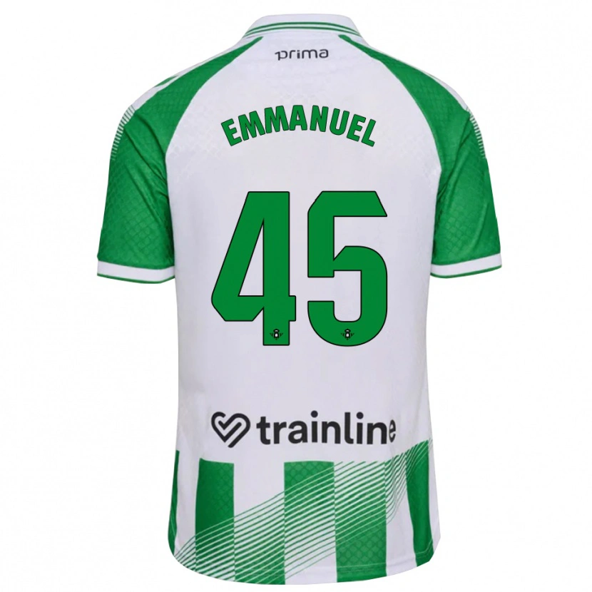 Danxen Kinderen Jean Emmanuel N'agoran #45 Lichtgroen Zwart Wit Thuisshirt Thuistenue 2026/27 T-Shirt België