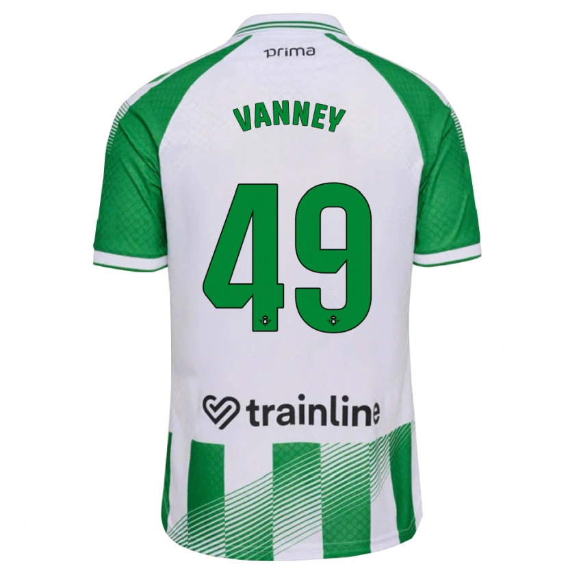 Danxen Kinderen Dylan Vanney #49 Lichtgroen Zwart Wit Thuisshirt Thuistenue 2026/27 T-Shirt België