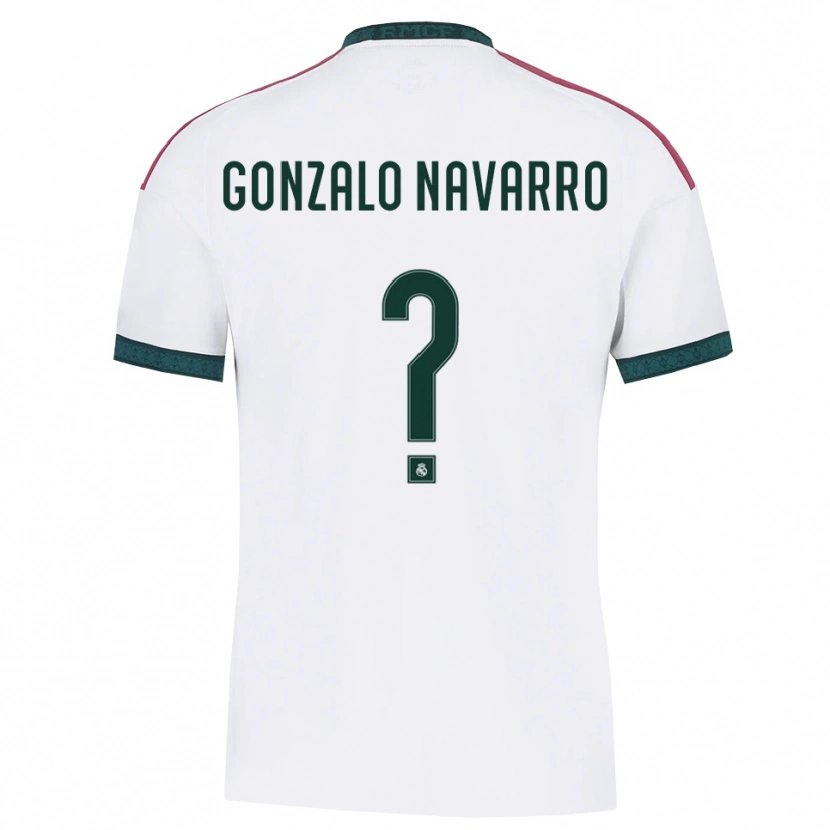 Danxen Kinderen Gonzalo Navarro #0 Donkergroen Wit Rood Thuisshirt Thuistenue 2026/27 T-Shirt België