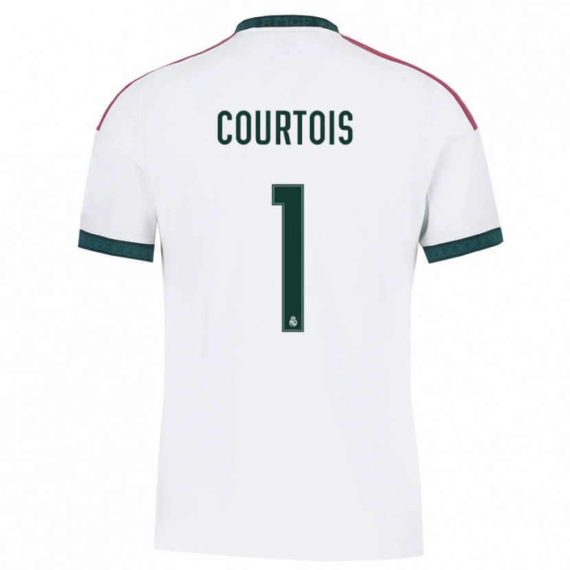 Danxen Kinderen Thibaut Courtois #1 Donkergroen Wit Rood Thuisshirt Thuistenue 2026/27 T-Shirt België