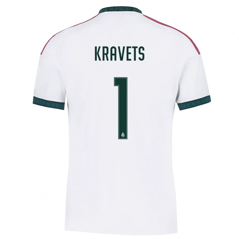 Danxen Kinderen David Kravets #1 Donkergroen Wit Rood Thuisshirt Thuistenue 2026/27 T-Shirt België