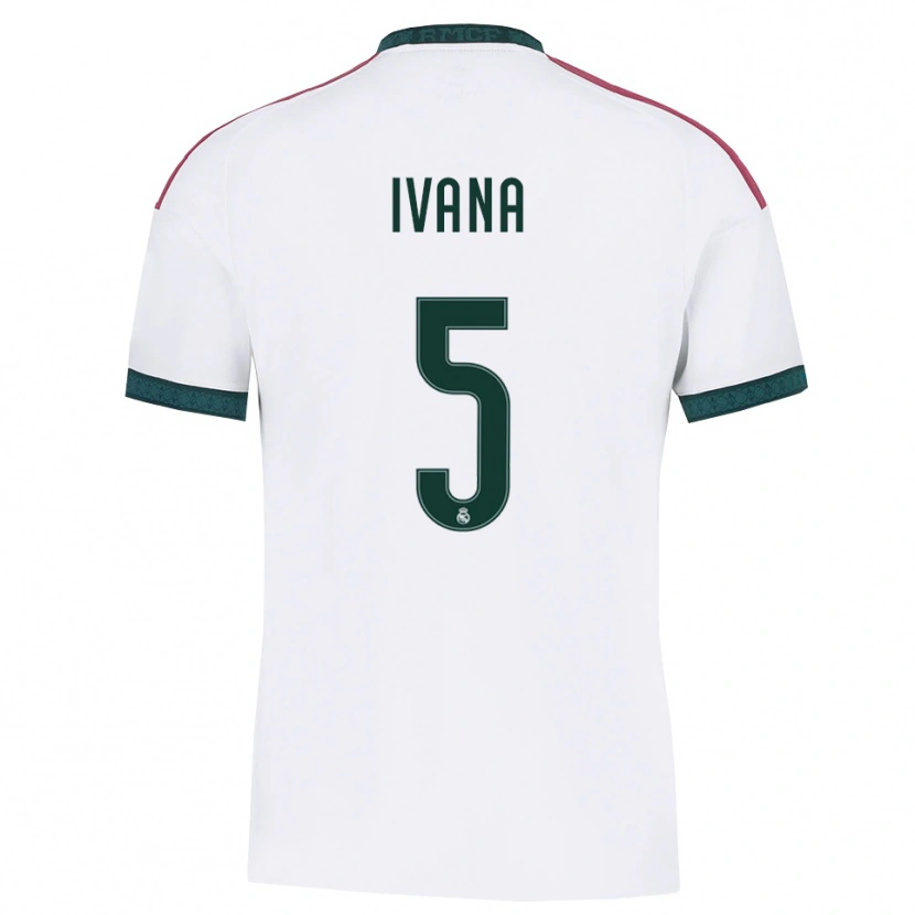 Danxen Kinderen Ivana Andres #5 Donkergroen Wit Rood Thuisshirt Thuistenue 2026/27 T-Shirt België