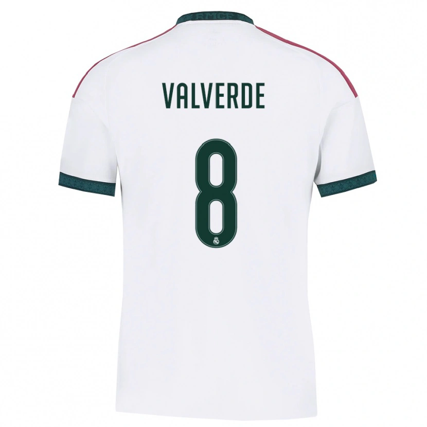 Danxen Kinderen Federico Valverde #8 Donkergroen Wit Rood Thuisshirt Thuistenue 2026/27 T-Shirt België