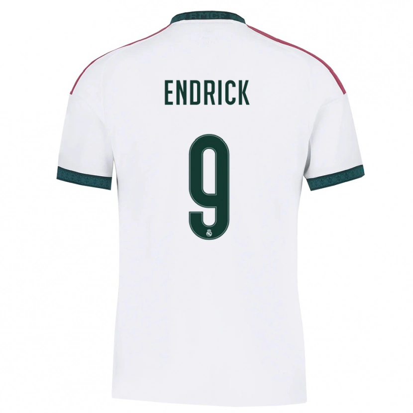 Danxen Kinderen Endrick Felipe Moreira De Sousa #9 Donkergroen Wit Rood Thuisshirt Thuistenue 2026/27 T-Shirt België