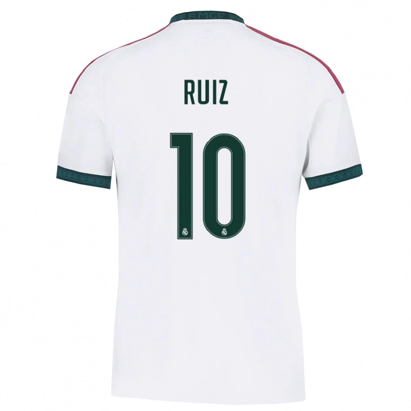 Danxen Kinderen Alberto Ruiz #10 Donkergroen Wit Rood Thuisshirt Thuistenue 2026/27 T-Shirt België
