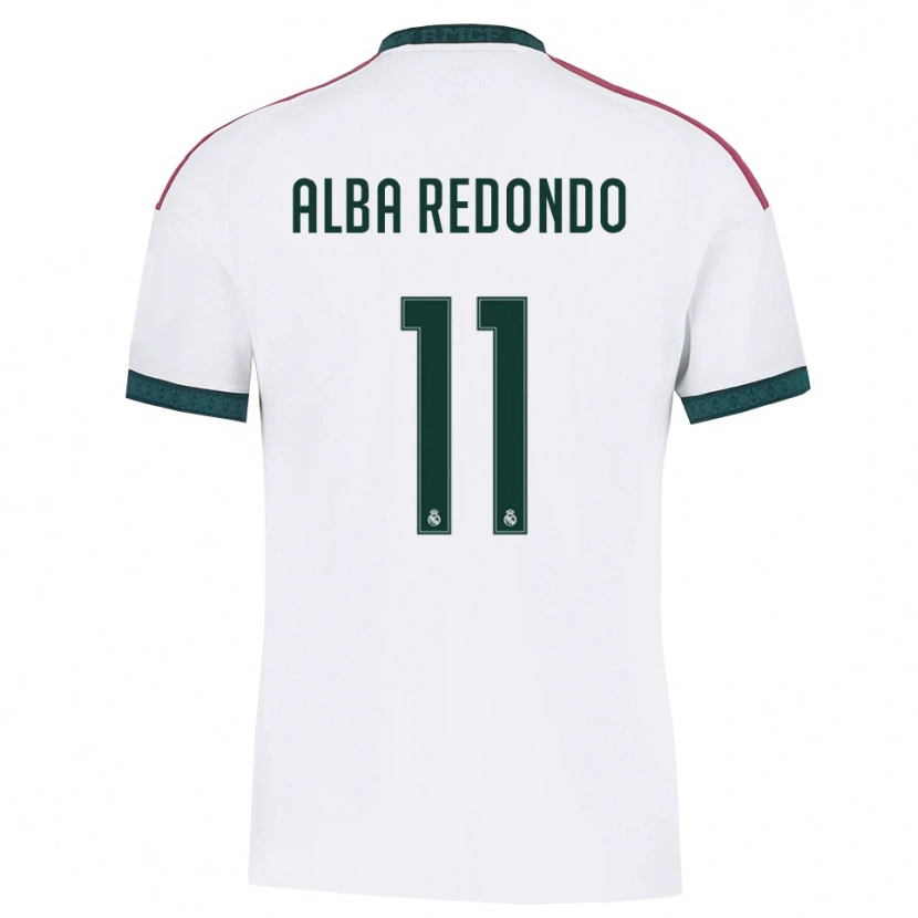 Danxen Kinderen Alba Redondo #11 Donkergroen Wit Rood Thuisshirt Thuistenue 2026/27 T-Shirt België