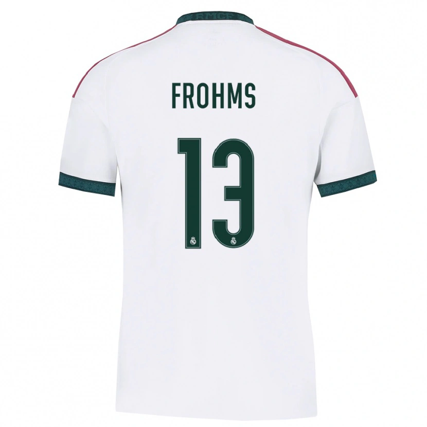 Danxen Kinderen Merle Frohms #13 Donkergroen Wit Rood Thuisshirt Thuistenue 2026/27 T-Shirt België