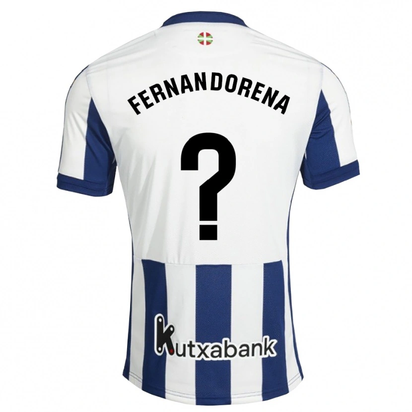 Danxen Kinderen Alex Fernandorena #0 Marineblauw Wit Goudenrood Thuisshirt Thuistenue 2026/27 T-Shirt België