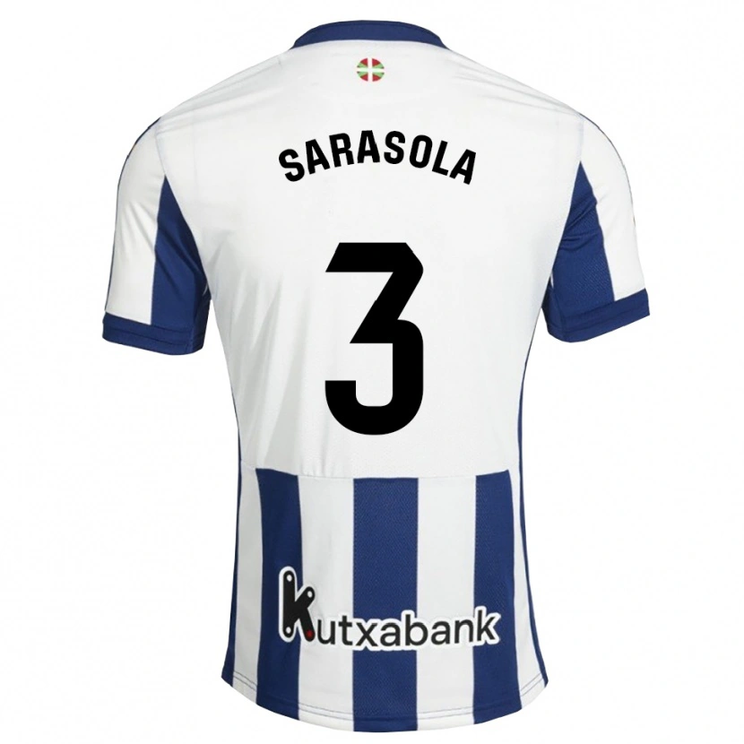 Danxen Kinderen Izarne Sarasola Beain #3 Marineblauw Wit Goudenrood Thuisshirt Thuistenue 2026/27 T-Shirt België