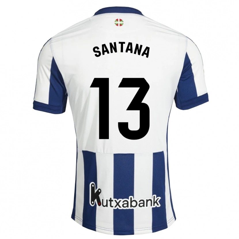 Danxen Kinderen Olatz Santana #13 Marineblauw Wit Goudenrood Thuisshirt Thuistenue 2026/27 T-Shirt België