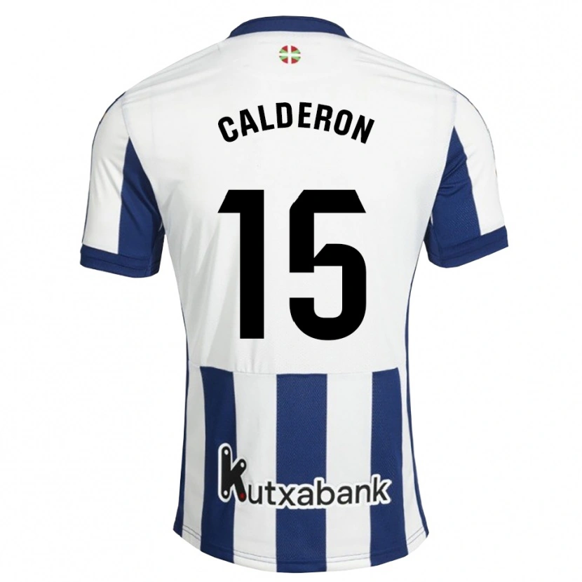 Danxen Kinderen Iker Calderon #15 Marineblauw Wit Goudenrood Thuisshirt Thuistenue 2026/27 T-Shirt België