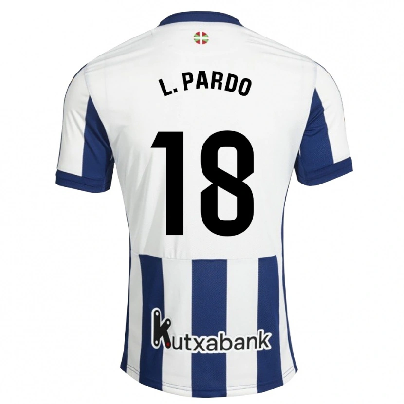 Danxen Kinderen Lucía Pardo Méndez #18 Marineblauw Wit Goudenrood Thuisshirt Thuistenue 2026/27 T-Shirt België
