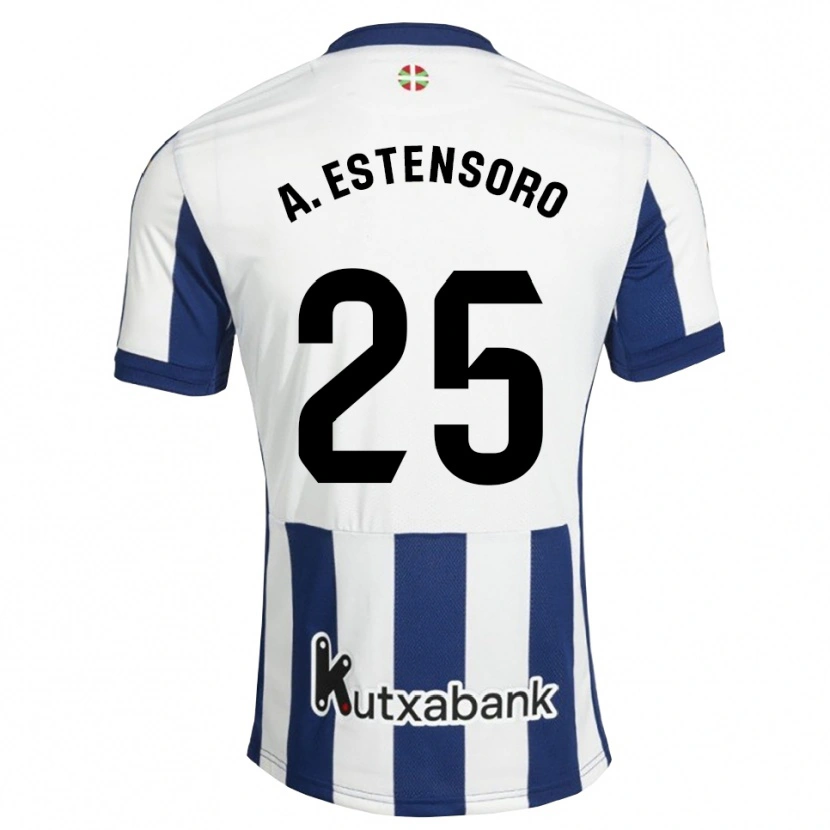 Danxen Kinderen Alazne Estensoro #25 Marineblauw Wit Goudenrood Thuisshirt Thuistenue 2026/27 T-Shirt België