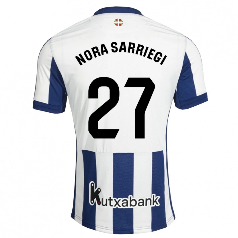 Danxen Kinderen Nora Sarriegi Galdos #27 Marineblauw Wit Goudenrood Thuisshirt Thuistenue 2026/27 T-Shirt België