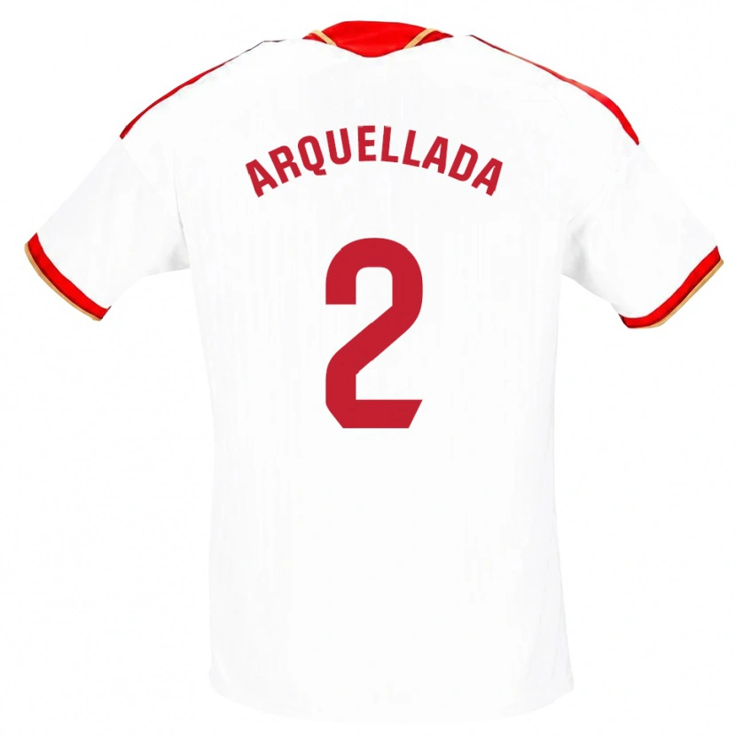 Danxen Kinderen Álvaro Arquellada #2 Wit Rood Thuisshirt Thuistenue 2026/27 T-Shirt België