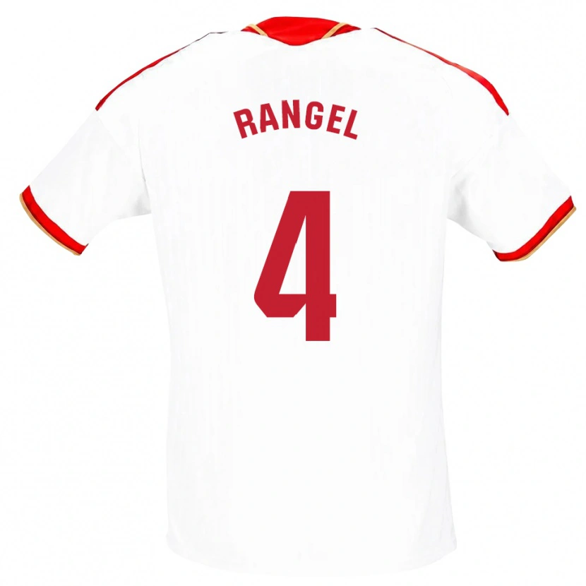 Danxen Kinderen Héctor Rangel #4 Wit Rood Thuisshirt Thuistenue 2026/27 T-Shirt België