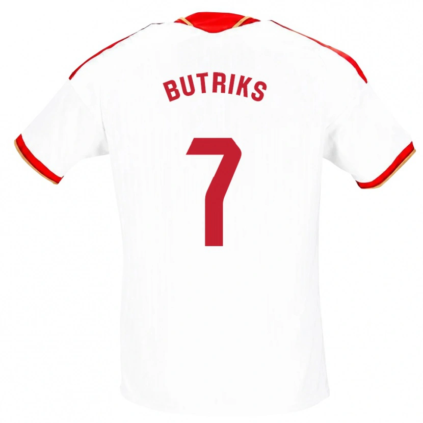 Danxen Kinderen Artjoms Butriks #7 Wit Rood Thuisshirt Thuistenue 2026/27 T-Shirt België
