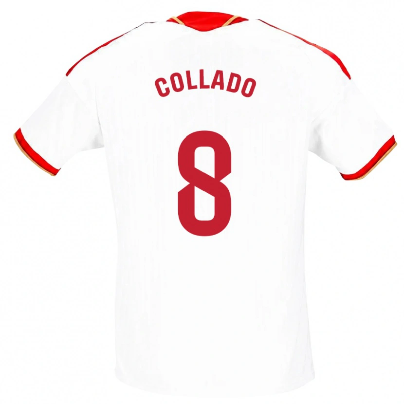 Danxen Kinderen Alberto Collado #8 Wit Rood Thuisshirt Thuistenue 2026/27 T-Shirt België