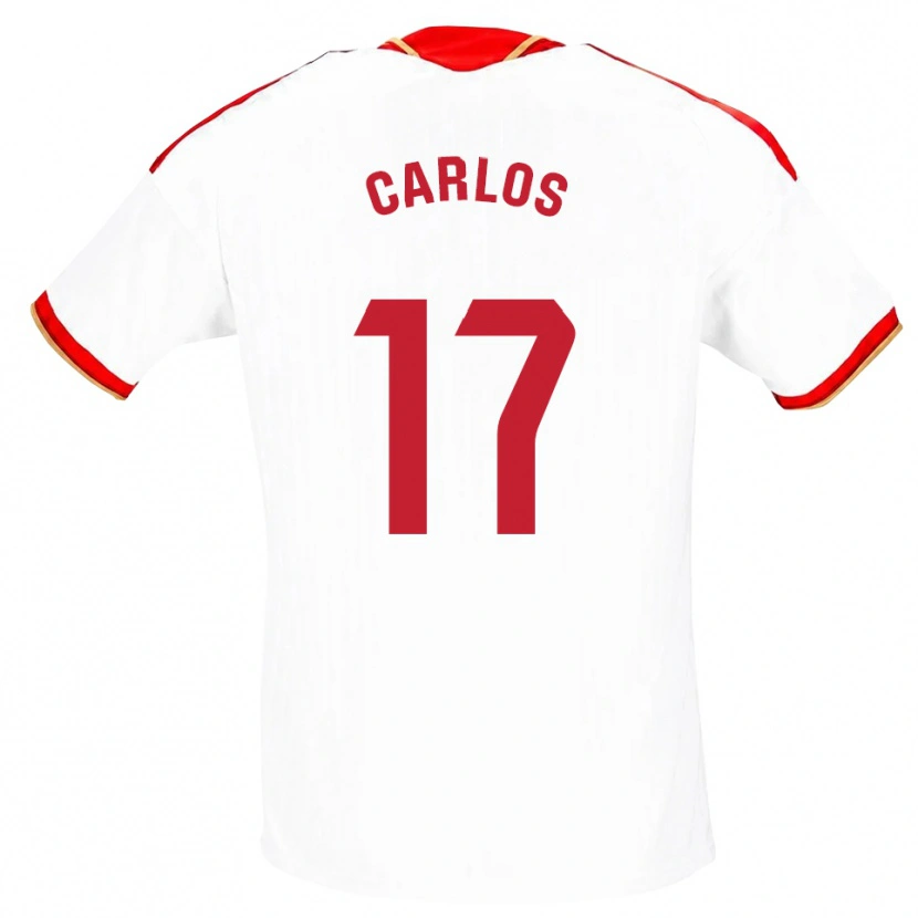 Danxen Kinderen Carlos González #17 Wit Rood Thuisshirt Thuistenue 2026/27 T-Shirt België
