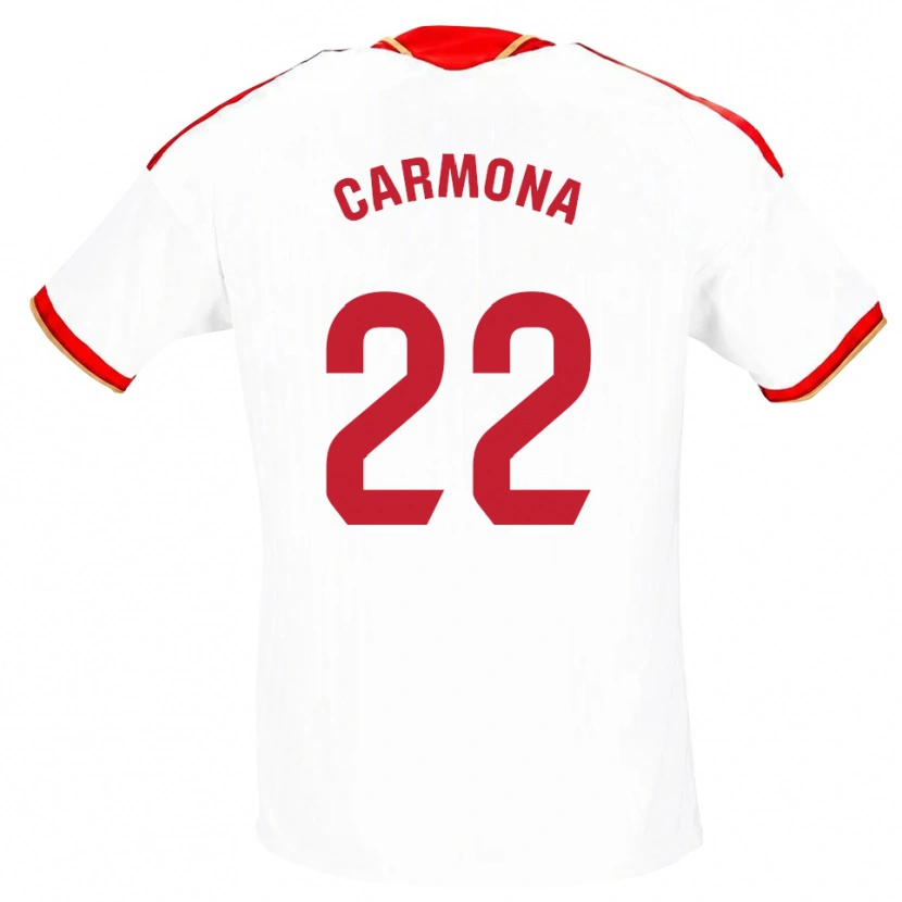 Danxen Kinderen José Ángel Carmona #22 Wit Rood Thuisshirt Thuistenue 2026/27 T-Shirt België
