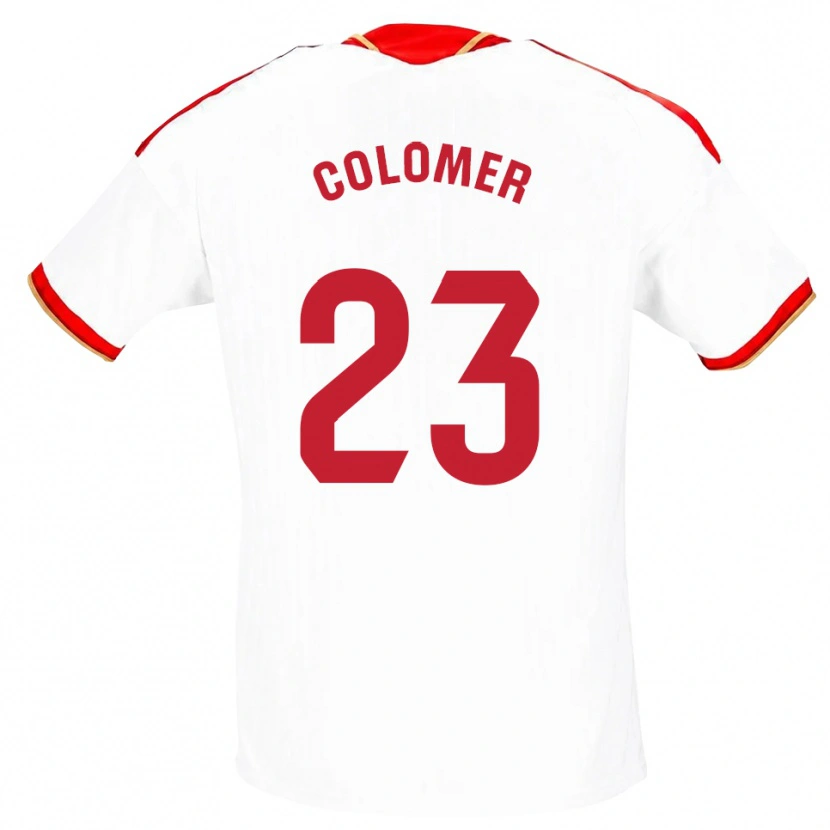 Danxen Kinderen Carlos Colomer #23 Wit Rood Thuisshirt Thuistenue 2026/27 T-Shirt België