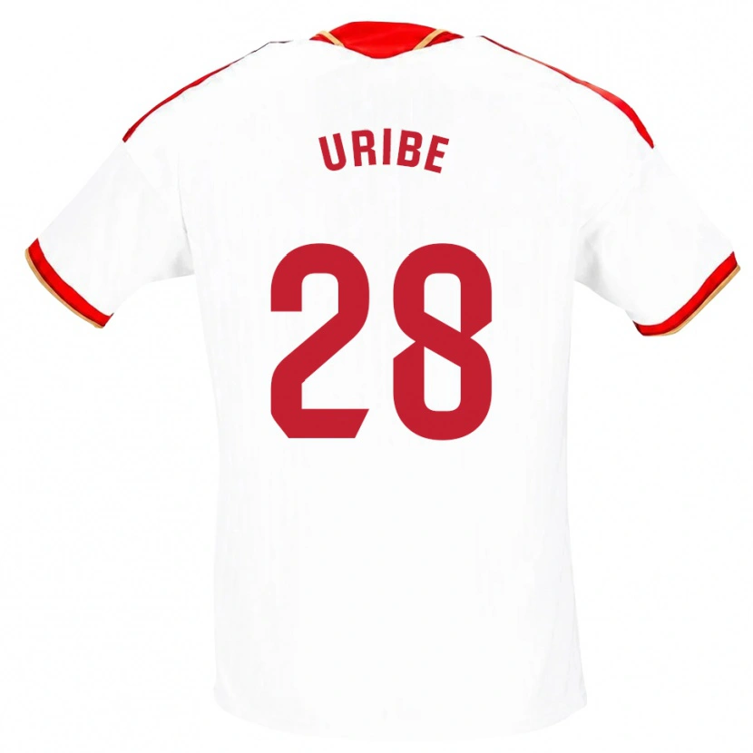Danxen Kinderen Raúl Uribe #28 Wit Rood Thuisshirt Thuistenue 2026/27 T-Shirt België